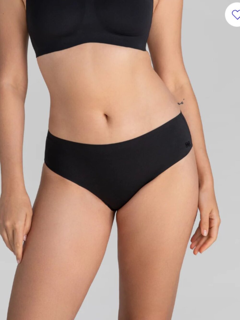 NWT HONEYLOVE SoftForm Mid-Rise Brief Hipster - Set of 5 - Small - Black